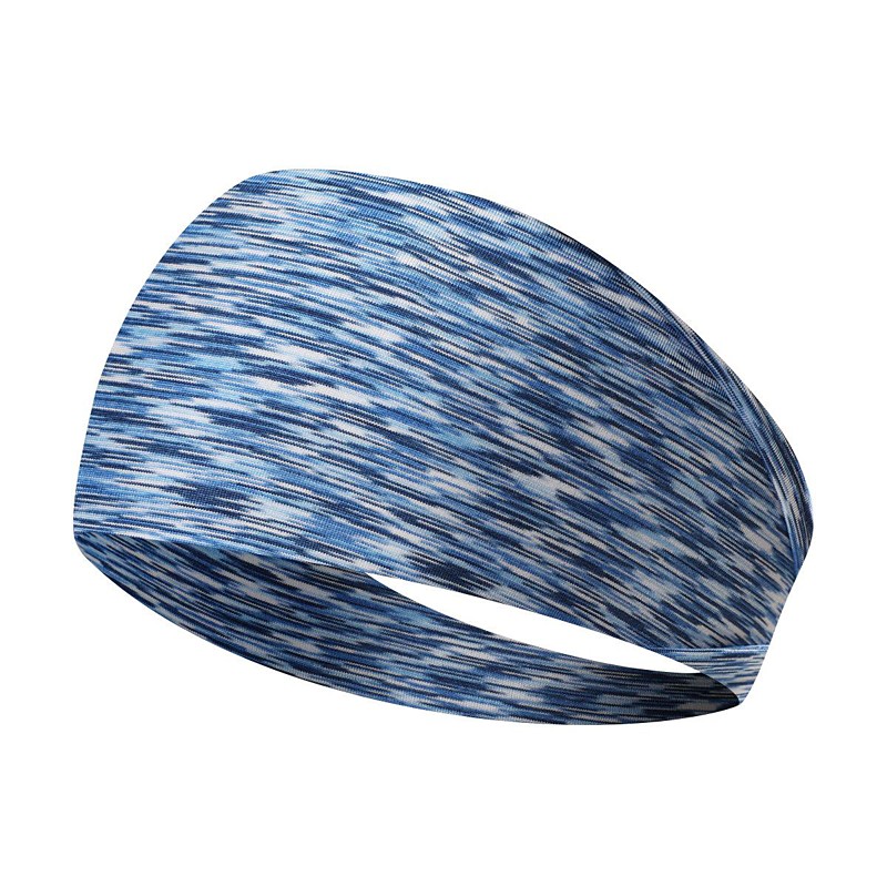 Mixed Color Sports Headband, Sporty Style Stretchy Anti-slip Sweat-absorbing Yoga Fitness Workout Hairband For Women