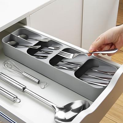 Kitchen Drawer Organizer Tray Spoon Cutlery Separation Finishing Storage Box Cutlery Kitchen Storage Organization