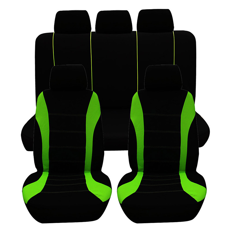 9pcs/set Car Seat Cover Comfortable Dustproof Seat Protector Cloth Art Protect Cushion Car Seats Car-styling Car Interior Automobiles Universal Full Seat Pad Cover