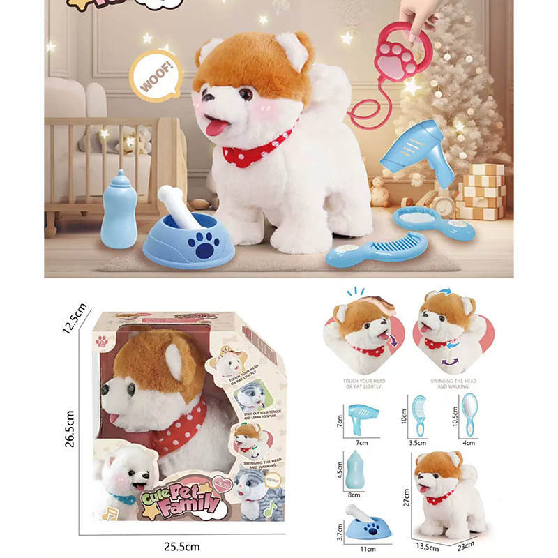 Puppy Toys for Kids Toy Dogs That Walk and Bark Walking Dog Toy for Kids with Leash Interactive Stuffed Puppy with Remote Control for Girls and Boys Aged 3-7 Year Old