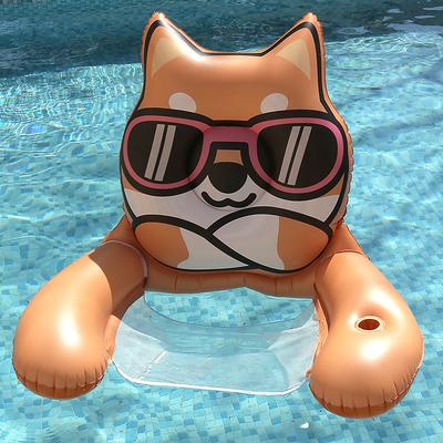 Inflatable Pool Floats Adult, 1 Pack Pool Chairs with Cup Holders,Blow up Floating Pool Floats Chair,Pool Floaties for Adults Swimming Pool Party Summer Water Fun