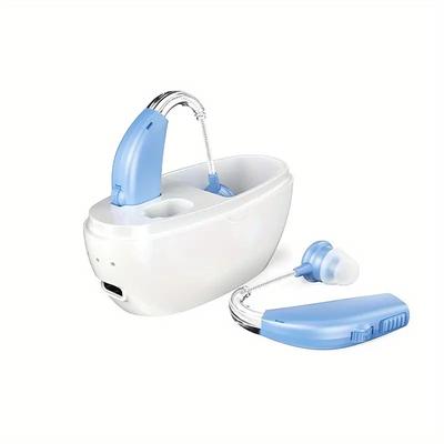 Mini Rechargeable Hearing Aid Digital Bte Hearing Aids Adjustable Tone Sound Amplifier Portable Deaf Elderly Digital Hearing Aid