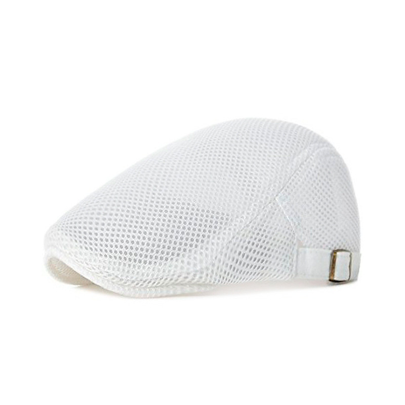 Men's Flat Cap White Pink Polyester 1920s Fashion Casual Office Sports Outdoor Daily Solid / Plain Color Casual