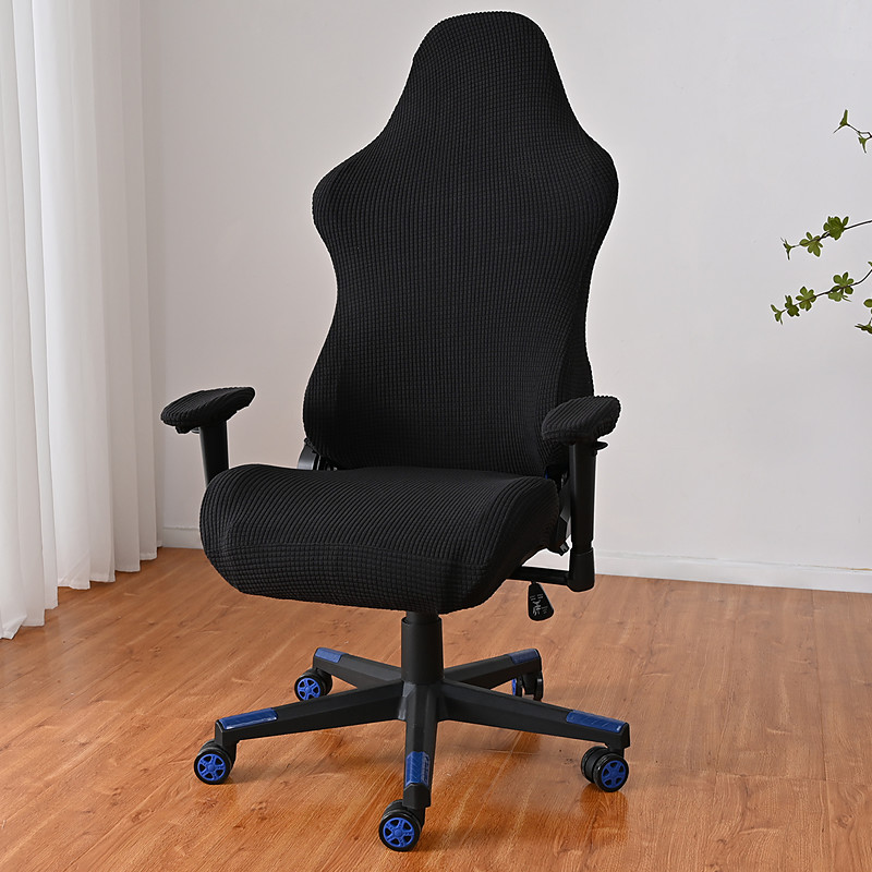 Split Office Chair Cover Gaming Chair Covers Burgundy Stretch Washable Computer Chair Slipcovers for Armchair, Swivel Chair, Gaming Chair,Computer boss Chair