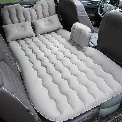 Inflatable Car Air Mattress Back Seat Bed Inflatable Car Air Mattress with Pump Thickened Backseat Travel Bed for Road Trip Camping