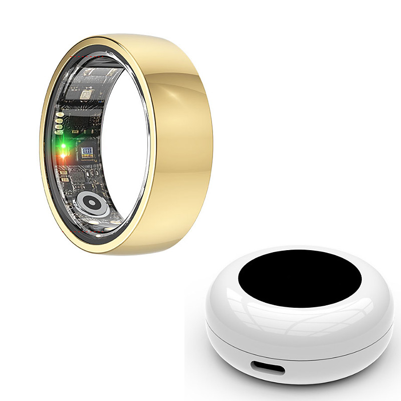 Smart Ring for Men Women - All-Day Health Wellness Tracker, Sleep Quality Analysis, Fitness Activity Tracking, Remote Family Care, Lightweight Non-inductive Wearable Tech Jewelry
