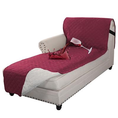 100% Waterproof Reversible Chaise Lounge Couch Cover Water Resistant Sofa Cover Sectional L Shaped Sofa Slipcover with Adjustable Straps Furniture Protector for Dogs