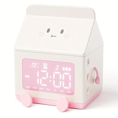 Charming LED Digital Alarm Clock - USB Charging, Kid-Friendly, Vibrant Display - Perfect for Boys Girls Bedrooms and Office Use