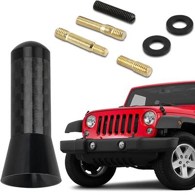 Car Carbon Fiber Antenna Aluminum Signal Car Radio Antenna Metal Aluminum Antenna Modification Supplies Decoration