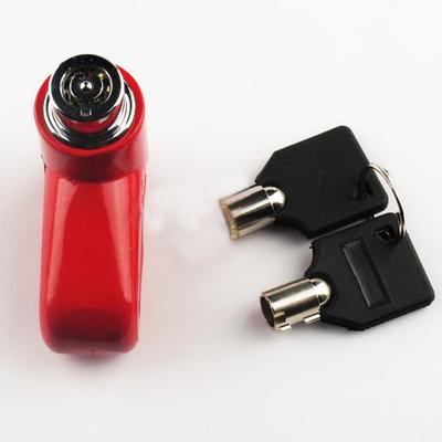 Bike Lock Disc Brake Lock Locking Security Anti Theft Safety For Road Bike Mountain Bike MTB Fixed Gear Bike Cycling Bicycle Metal Black Red 1 pcs