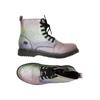 Dockers by Gerli Damen Stiefelette, Gr. 38, silber, Kunstleder