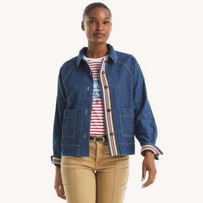 Nautica Women's Denim Jacket Star Sapphire, XS