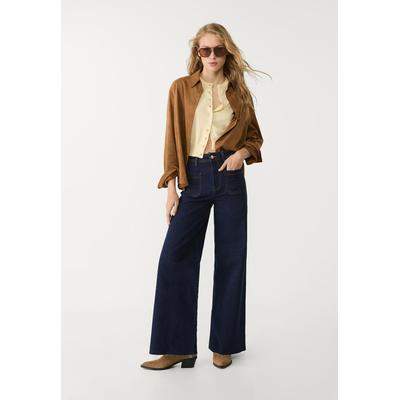 Stradivarius Straight-fit jeans with pockets Dark blue 14