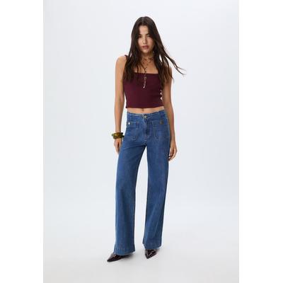 Stradivarius D77 Minimalist jeans with pockets MEDIUM DENIM WASH 6