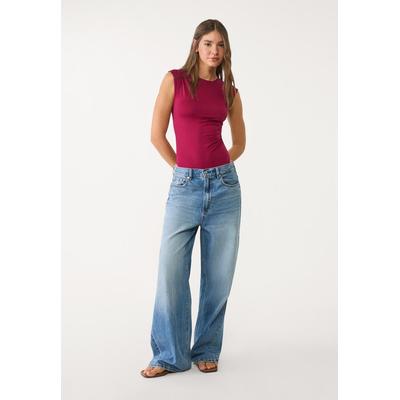 Stradivarius Gathered bodysuit Burgundy XS