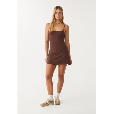 Stradivarius Strappy playsuit dress Brown S