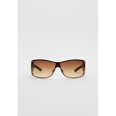 Stradivarius Ombré visor sunglasses Pale camel OS