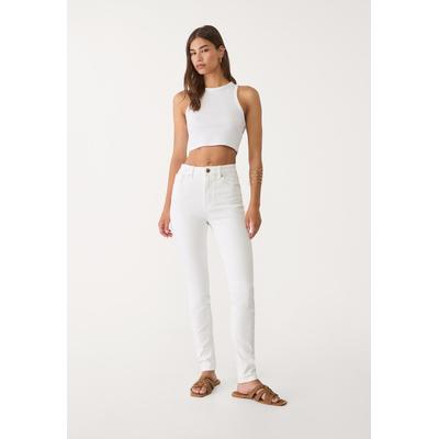 Stradivarius D07 Regular waist skinny jeans White 12