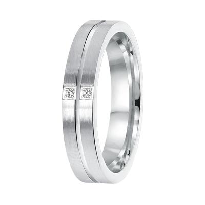 Lucardi Ringe 'Boedapest' 925 Silber - silbern 53mm Herren Image