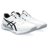 Indoorschuh ASICS "GEL-TACTIC 12", Gr. 48, schwarz-weiß (weiß, schwarz), Textil, Synthetik, sportlich, Schuhe