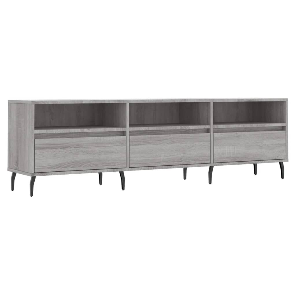 vidaXL TV-Schrank Grau Sonoma 150x30x44,5 cm Holzwerkstoff Image