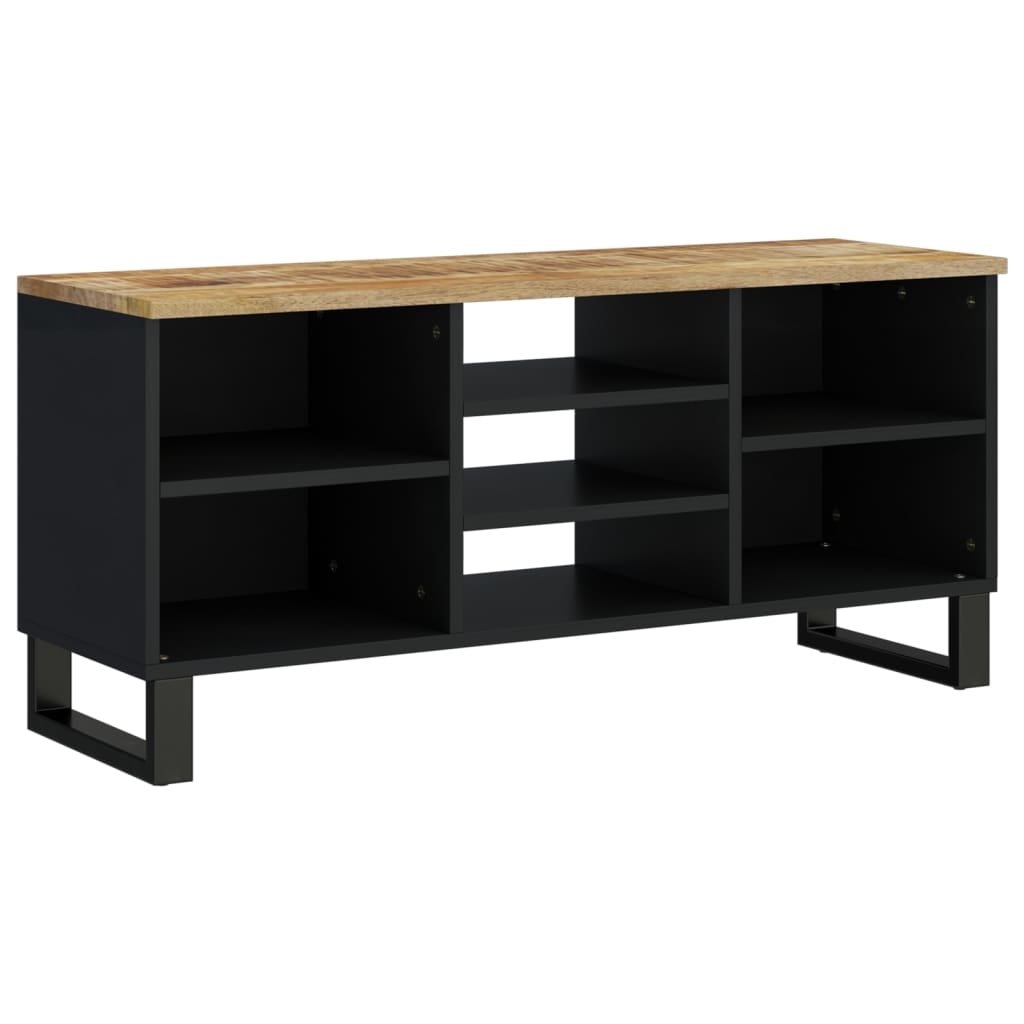 vidaXL TV-Schrank 100x33x46 cm Massivholz Mango & Holzwerkstoff Image