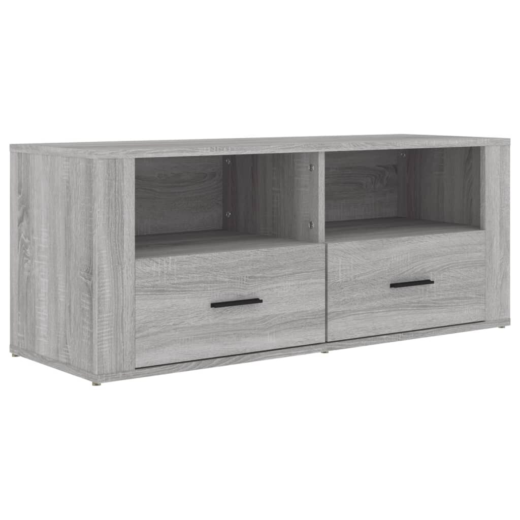 vidaXL TV-Schrank Grau Sonoma 100x35x40 cm Holzwerkstoff Image