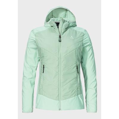 Funktionsjacke SCHÖFFEL "Hiking Hybrid Jk Style Blaueis WMS", Damen, Gr. 46, 6205, grün, Oberstoff: 88% Nylon 12% Elasthan Oberstoff Vorderteil: 100% Nylon Futter: 100% Polyester Wattierung: 100% Polyester, sportlich, regular fit, hoch geschlossener... Image