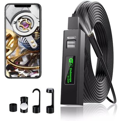 Fitags - WiFi-Endoskopkamera, 1200P hd, Rohrinspektionskamera mit LED-Licht für Image
