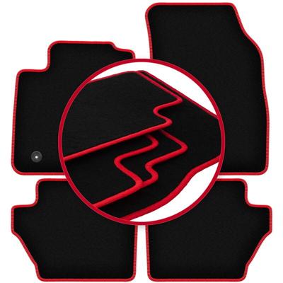 CARLUX-RED Auto-Fußmatten für: Ford Fiesta MK7 Fließheck (2011-2017)