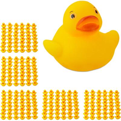 240 x Badeente 3,5 cm, klassisches Quietscheentchen für die Badewanne, Badespielzeug für Groß und Image
