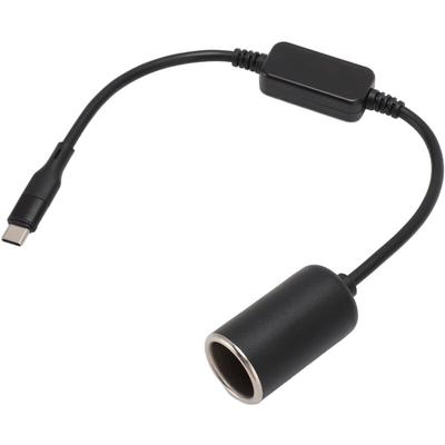 Lycxames - USB-C-auf-Zigarettenanzünder-Adapter, Typ-C-Stecker, 5 v auf 12 v, Image