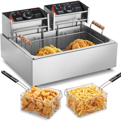 Kommerzielle Fritteuse, 3000 w elektrische Putenfritteuse mit 3 abnehmbaren Körben, 12 l Edelstahl Image