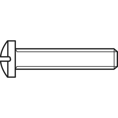 TOOLCRAFT 827132 Linsenschrauben M2.5 10 mm Kreuzschlitz Phillips DIN 7985 Stahl galvanisch verzi Image