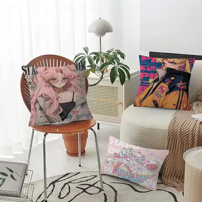 Anime Girl S-Sailor M-Moon Kissen Geschenke Home Office Einrichtung Schlafzimmer Sofa Auto Kissenbezug Fall 45x45cm Image