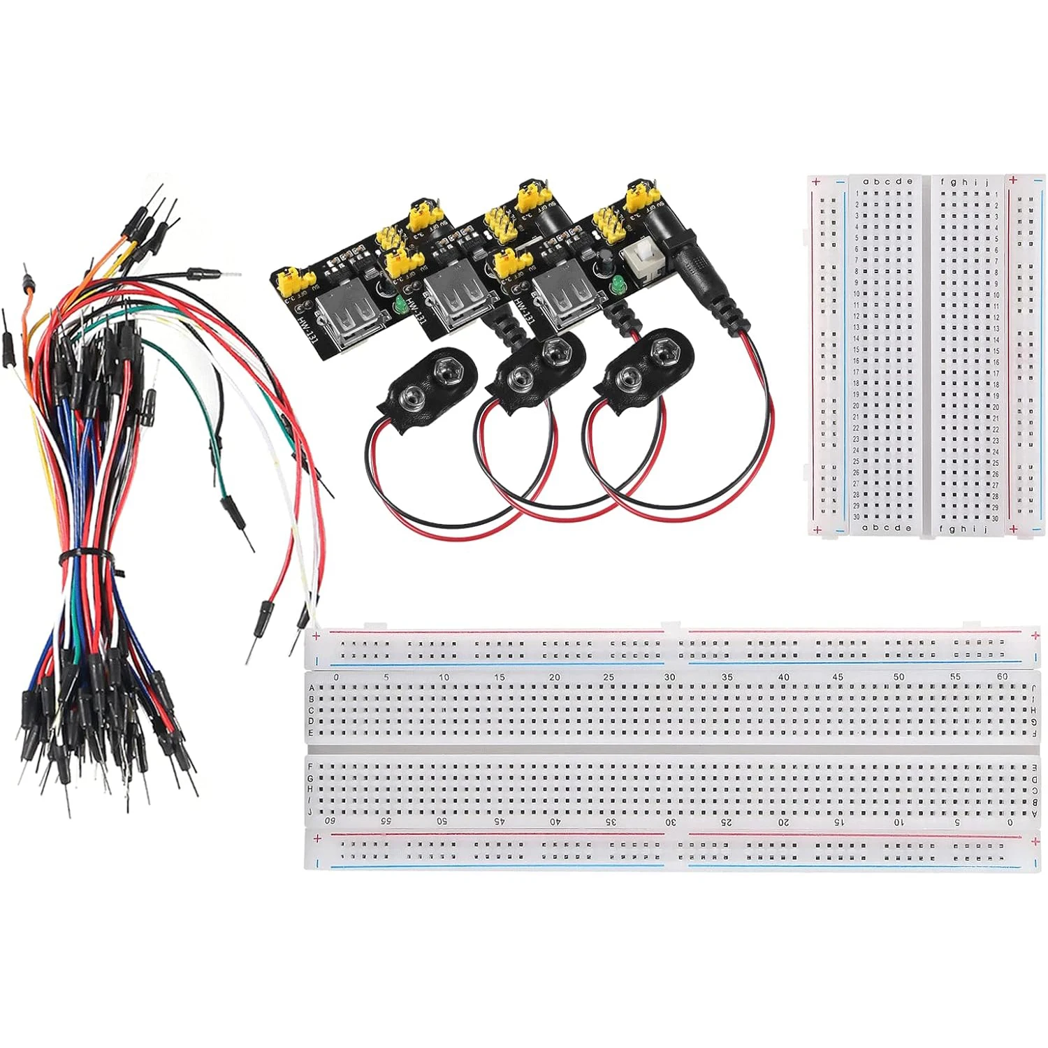 MB-102 MB102 Breadboard 400 830 Point Solderless PCB Bread Board Test Develop Dupont Line DIY für Arduino Labor SYB-830 Image