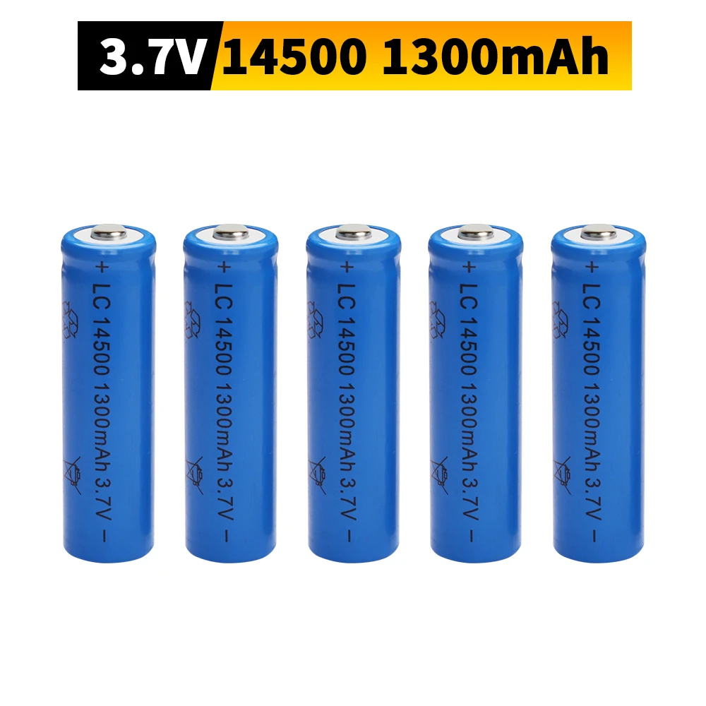Upgrade AA 3,7 V 300 mAh 14500 Lithium-Ionen-Akku für LED-Taschenlampen-Scheinwerfer Image
