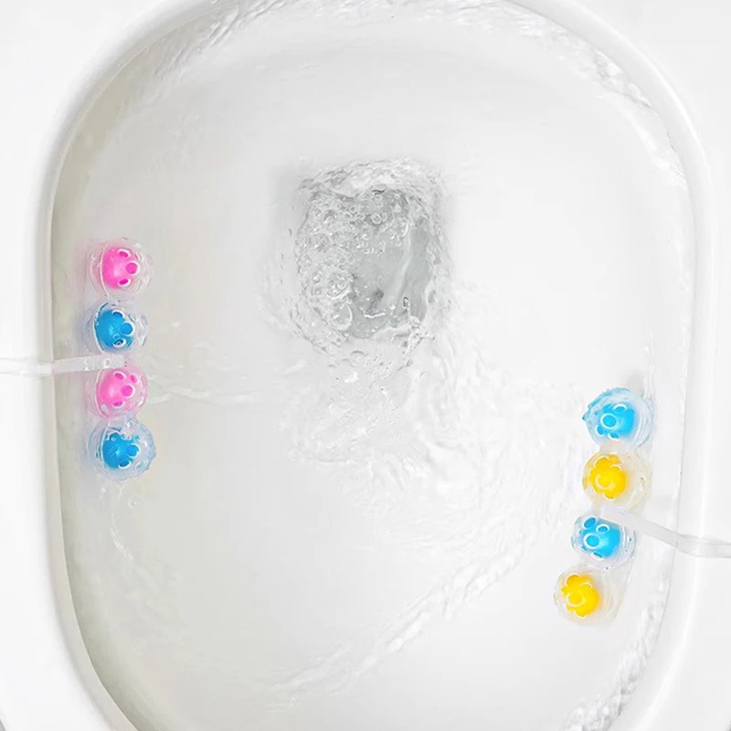 Toiletten reiniger Toiletten bälle hängen mit 4 Düften Urin Schmutz Dekontamination blaue Blase Deodorant Reinigung Bad zubehör Image