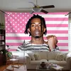 Rapper P-Playboi Carti Rosa Flagge Wandteppich Lustiges Banner für Studentenwohnheim Zimmer