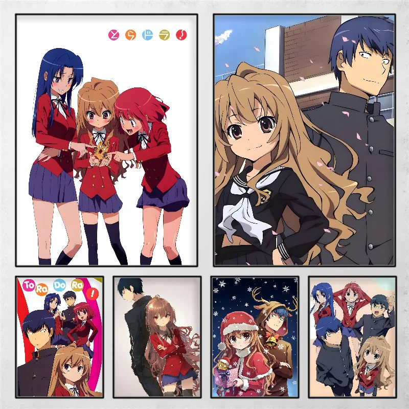 1pc T-Toradora Poster Selbstklebende Kunst Wasserdichte Papier Aufkleber Kaffee Haus Bar Zimmer Wand Dekor Image