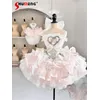 Heavy Industry Rosa Lolita Prinzessin Kleid Damen Ballett Stil Slim Fit Elegant Süßes Mädchenkleid Sommer Prinzessin Partykleider