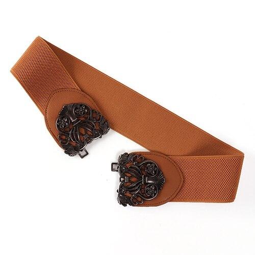 Damen Gürtel PU Schwarz Rote Kamel Beige Taillengürtel Täglich Teegesellschaft Blumen