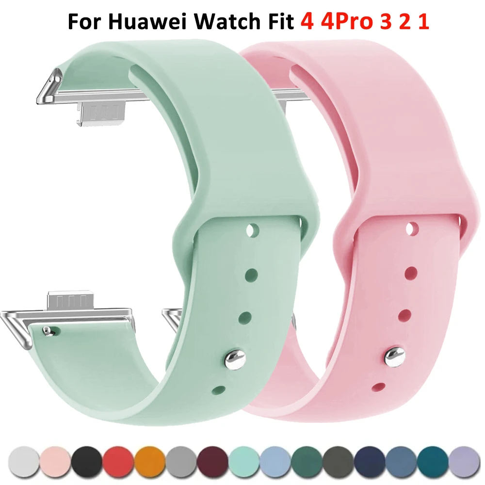Sportuhrenarmband für Huawei Watch Fit 3 2 1, Silikonarmband, Armband für Huawei Watch Fit 4 4Pro Smartwatch-Band Image