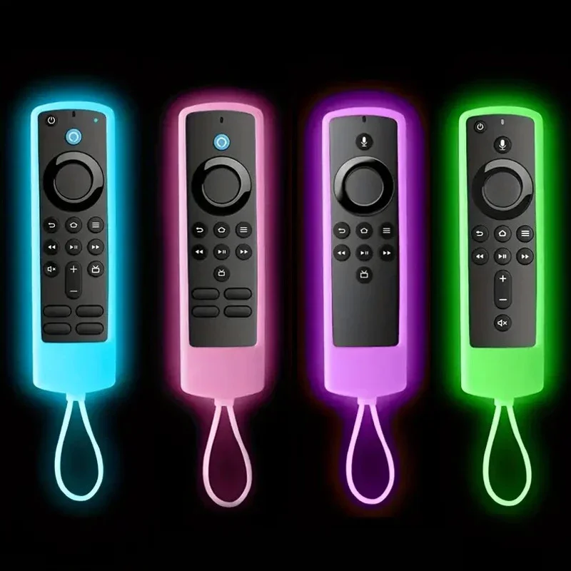 Im Dunkeln leuchtende Silikonhülle für Fire TV Stick 4K Remote Anti Slip Soft Touch Cover, Nachtsicht-Schutzhülle (6 Farben) Image