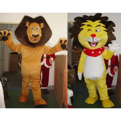 König der Löwen Maskottchen Kostüm Tier benutzer definierte Phantasie Outfit Anime Cosplay Kits Maskottchen Thema Kostüm Karneval Kostüm Image