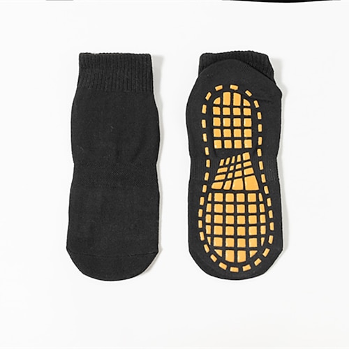 4 Paar Grip-Pilates-Socken für Damen, rutschfeste Yoga-Sportsocken, atmungsaktive Trampolin-Grip-Socken für Kinder und Erwachsene, Baby-Bodensocken mit Silikon-Grip für Tanz, Zuhause, Fitnessstudio, Image