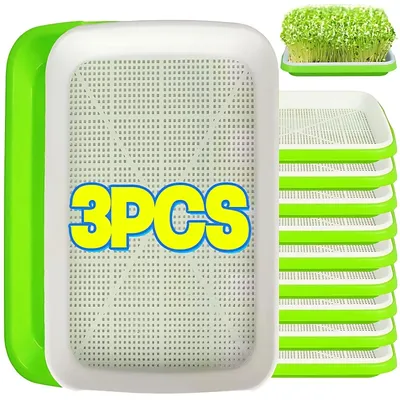 Germination Tray Plant Seeds Pot Garden Double Layer Arc Soilless Hydroponics Growing System Seedling Pots Gardening Accessories