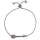 women's fashion arrow charm men's platinum color adjustable chain multi-zircon jewelry