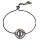 shiny princess square cubic zirconia crystal snake shape round charm women women jewelry adjustable