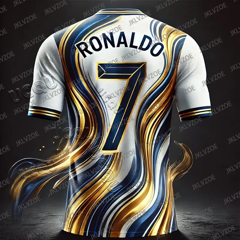 24/25 Special Edition Football Jersey CHATGPT Design Ronaldo No.7 Soccer Tshirt Men Women Short Sleeved BreathableTops For Kid